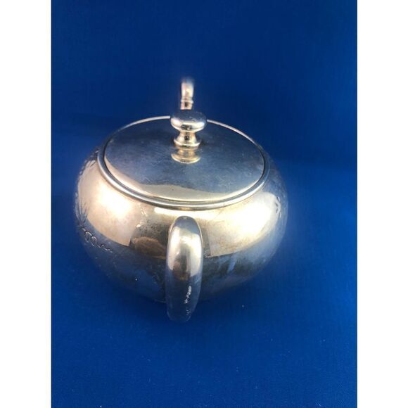 Homan quadruple Silver plated #2018 Floral Engraved Sugar Container Victorian - Picture 4 of 11